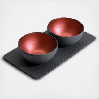Manufacture Rock 3-Piece Condiment Set