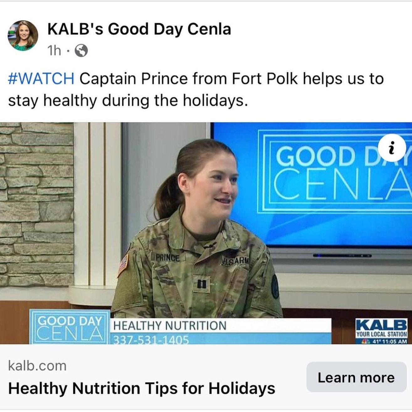 Rebecca getting her 5 minutes of fame on TV! 