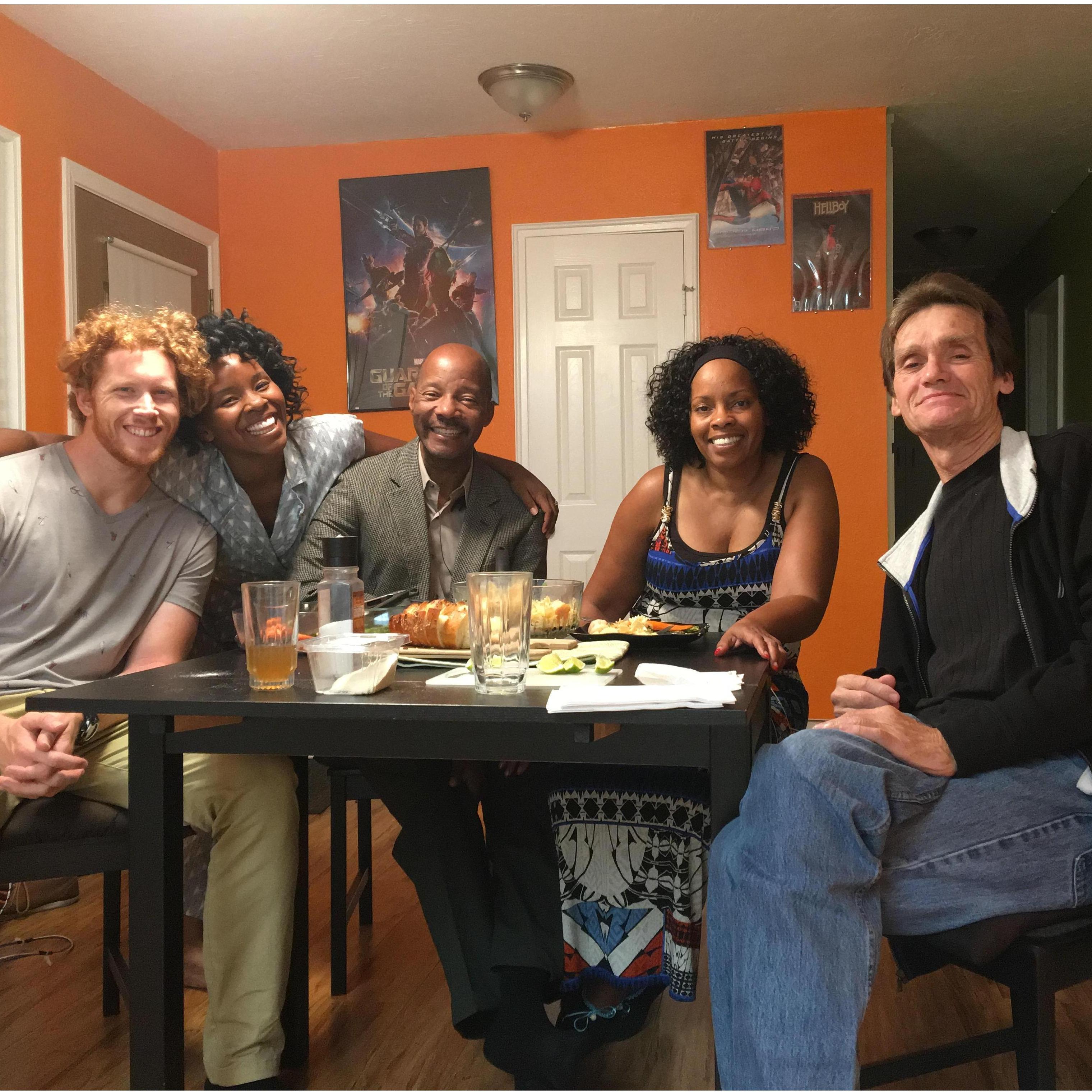 Our families meeting for the first time. Words will never be able to express how thankful we are that we were able to have moments like this.