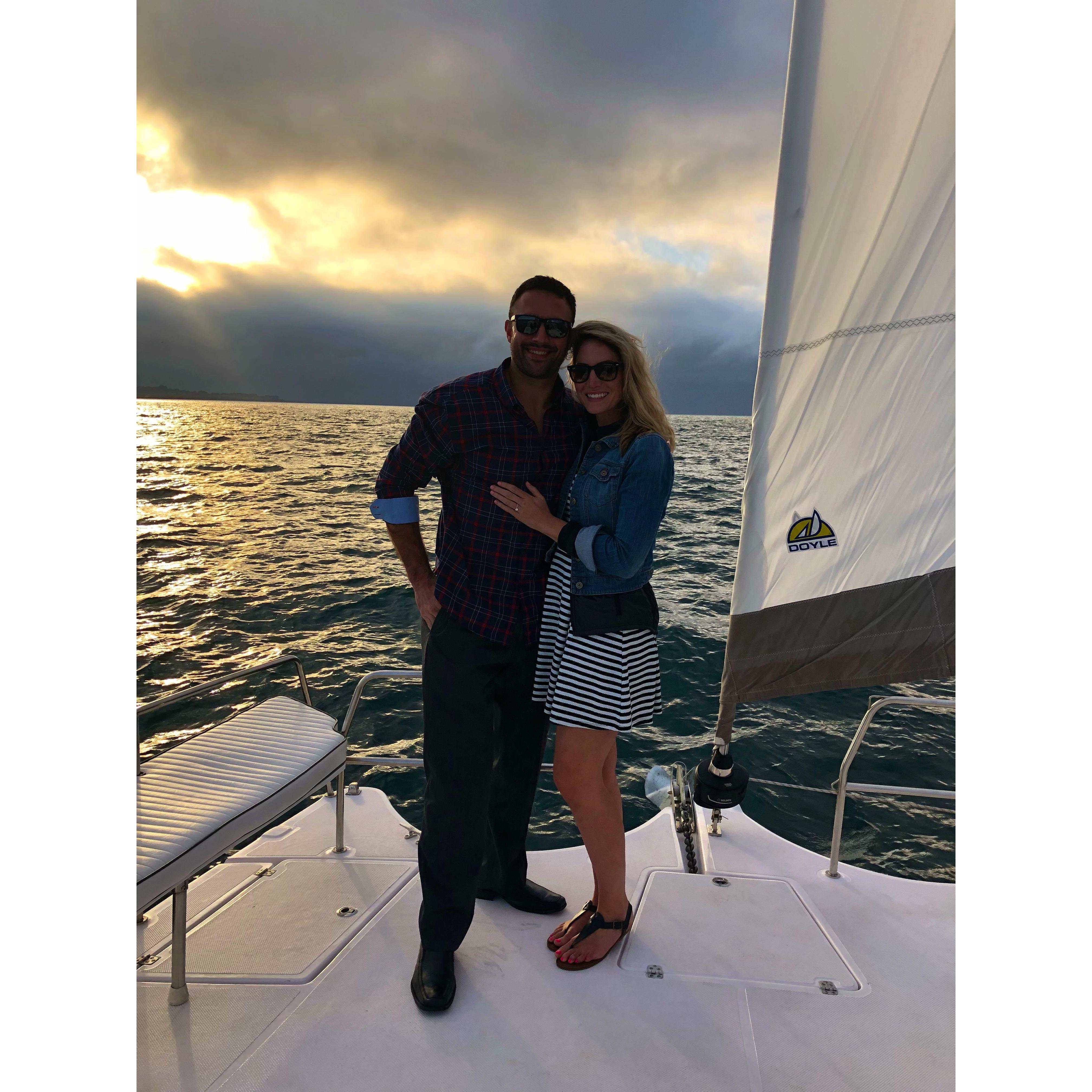 Moments after we got engaged in Monterey, CA