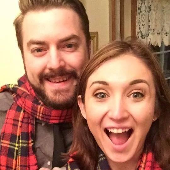 Christmas, where we got matching scarves!