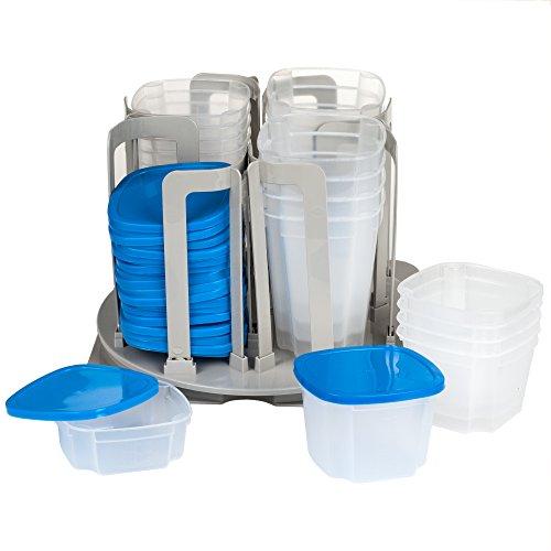 Chef Buddy 49 Piece Swirl Around Food Storage Organizer, Blue