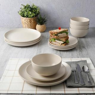 Rockaway 12-Piece Dinnerware Set, Service for 4