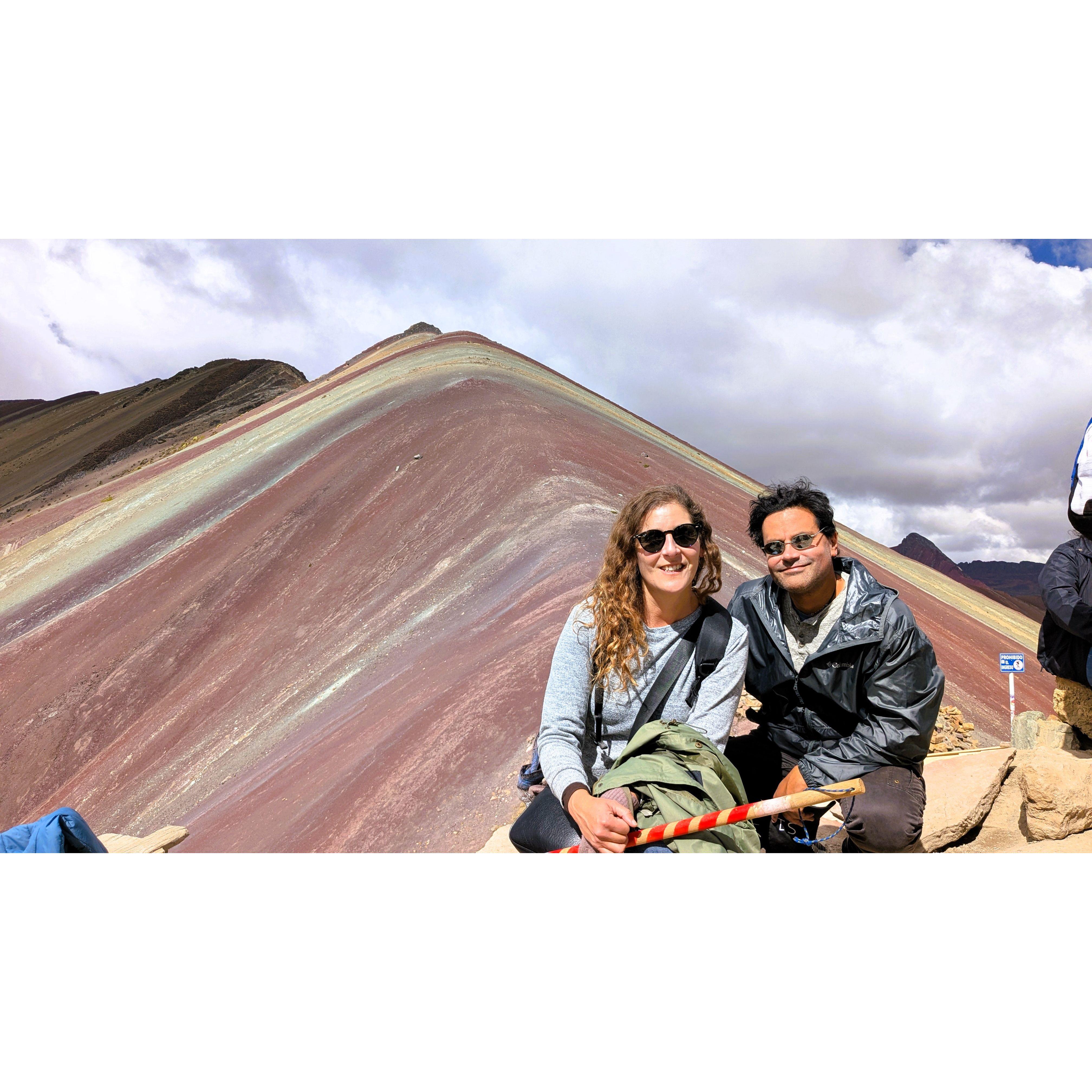 Our hike to 5000 meters (16,000 feet) to see the magnificent Mountain of 7 Colors in Peru