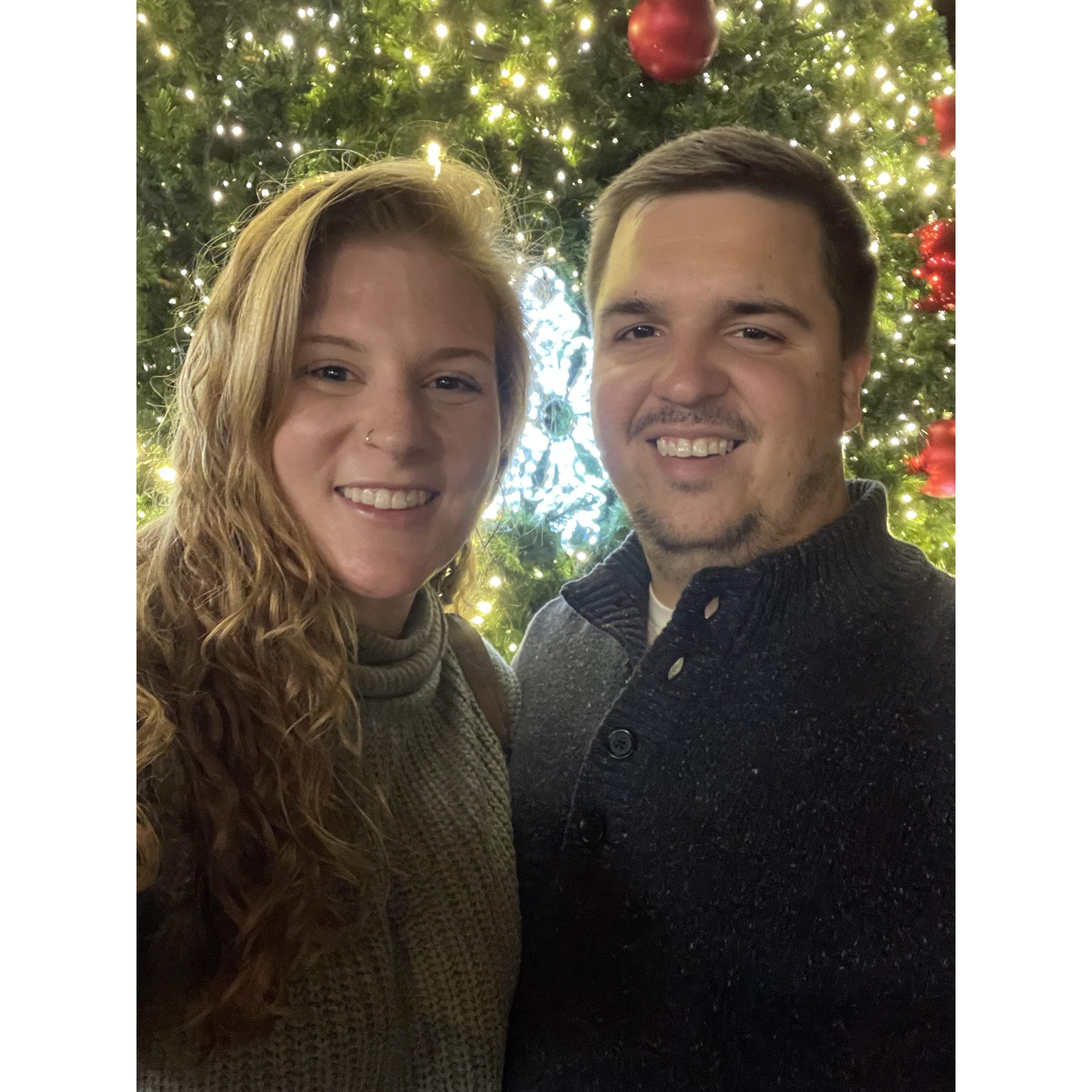 Our first Christmas time together! When we first told each other "I love you"