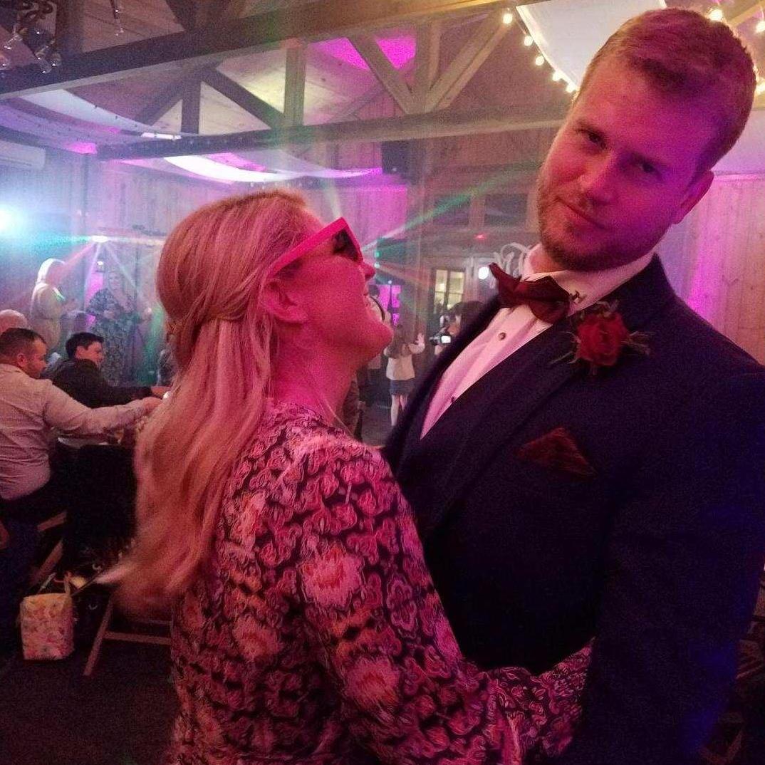 Just trying to get this man to dance with me for once at our friend's, Tyler & Michelle's wedding.