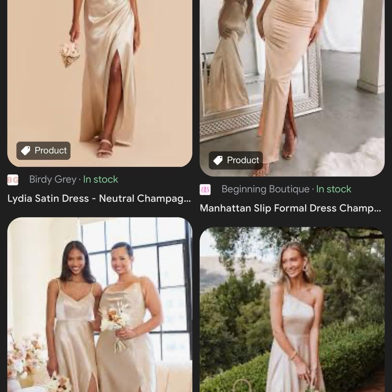 Champagne Dress Color Example