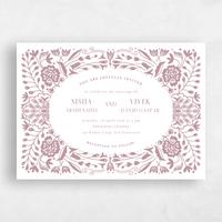 Pink Wedding Invitation - Calliope Landscape