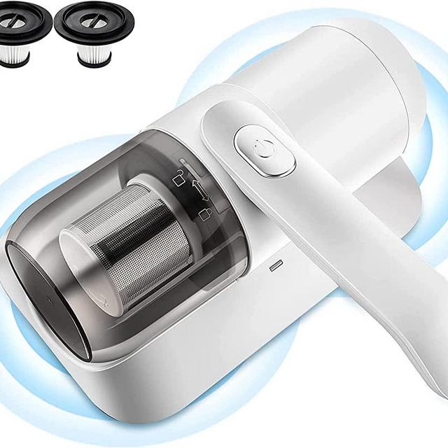 OQZZ Mattress Vacuum Cleaner,UV Bed Vacuum Cleaner 12Kpa Low Noise Handheld Vacuum Cleaner for Mattress, Pillow, Sofa Cleaning