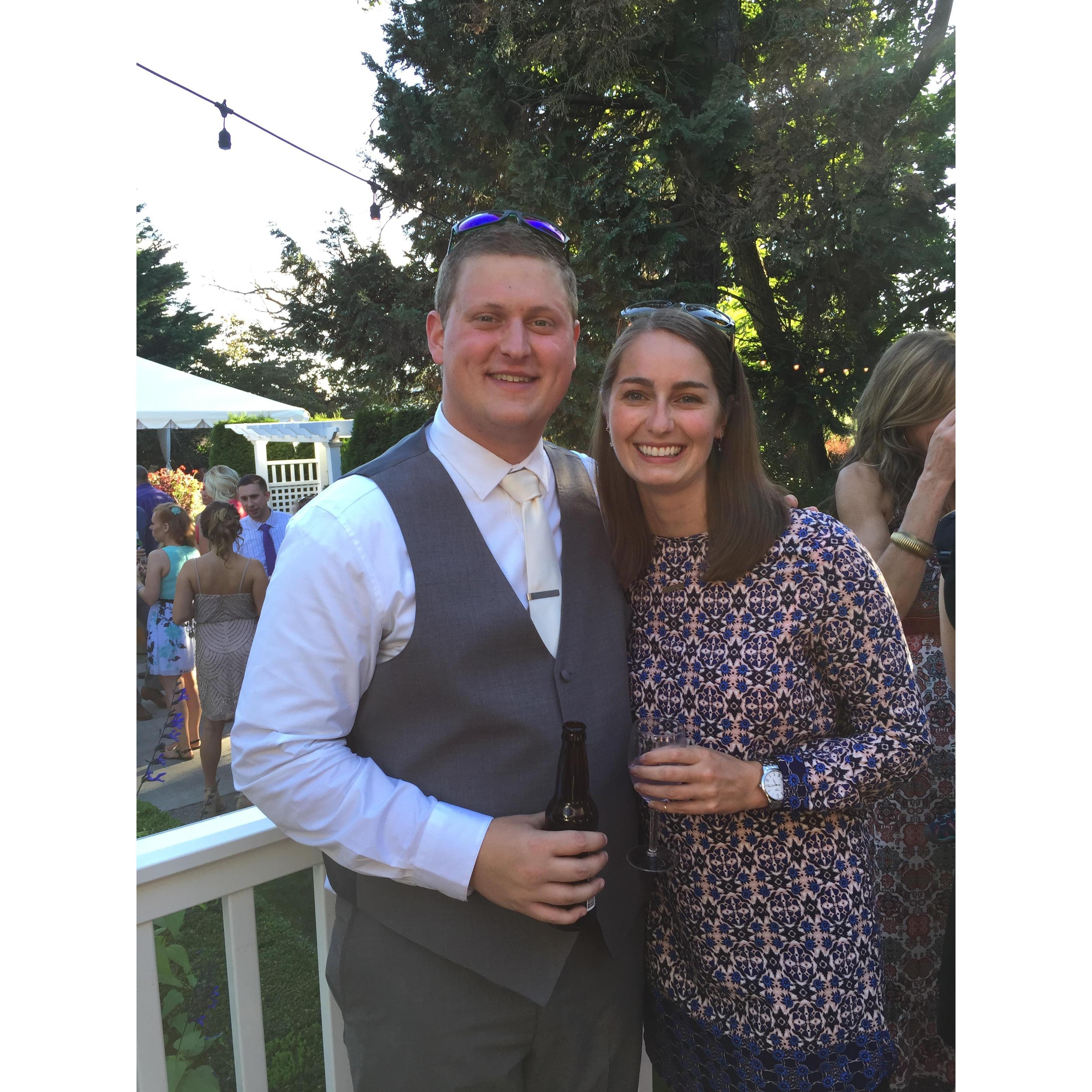 At a friend's wedding - September 2016