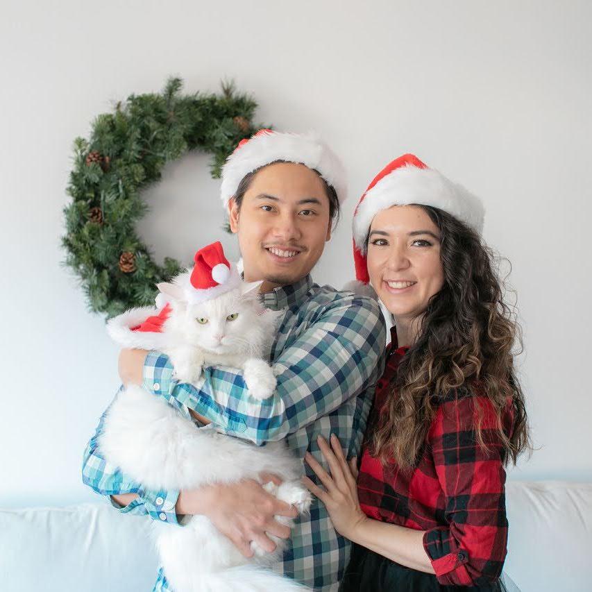 Our very first Christmas as a family! We miss you Marshmallow! (December 2020)