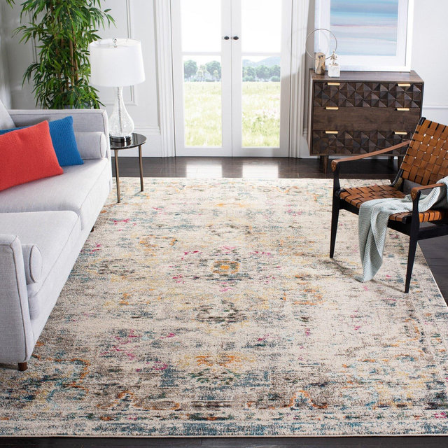 Felty Oriental Gray/Brown Area Rug