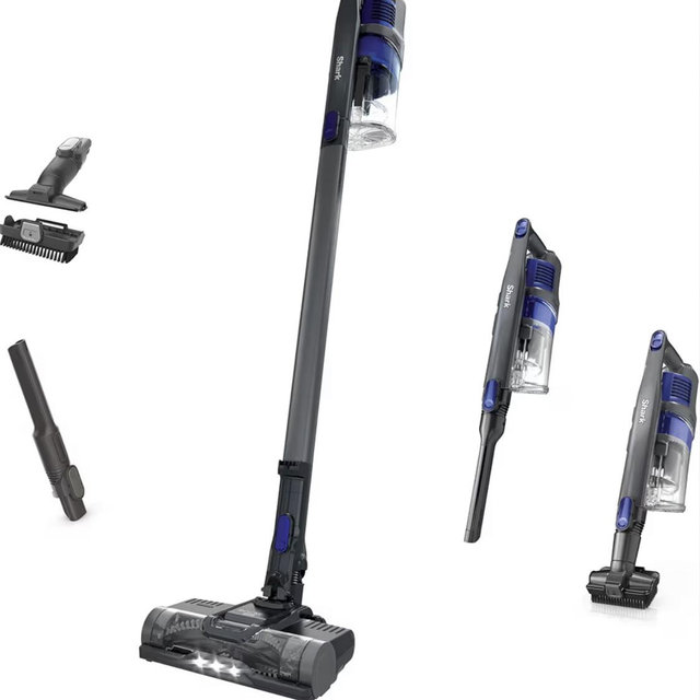 Shark Pet Cordless Stick Vacuum | HyperVelocity Suction, XL Dust Cup, LED Headlights | Removable Handheld with Crevice & Pet Multi-Tool | 40-Min Runtime | Lightweight, Portable | Grey | IX141