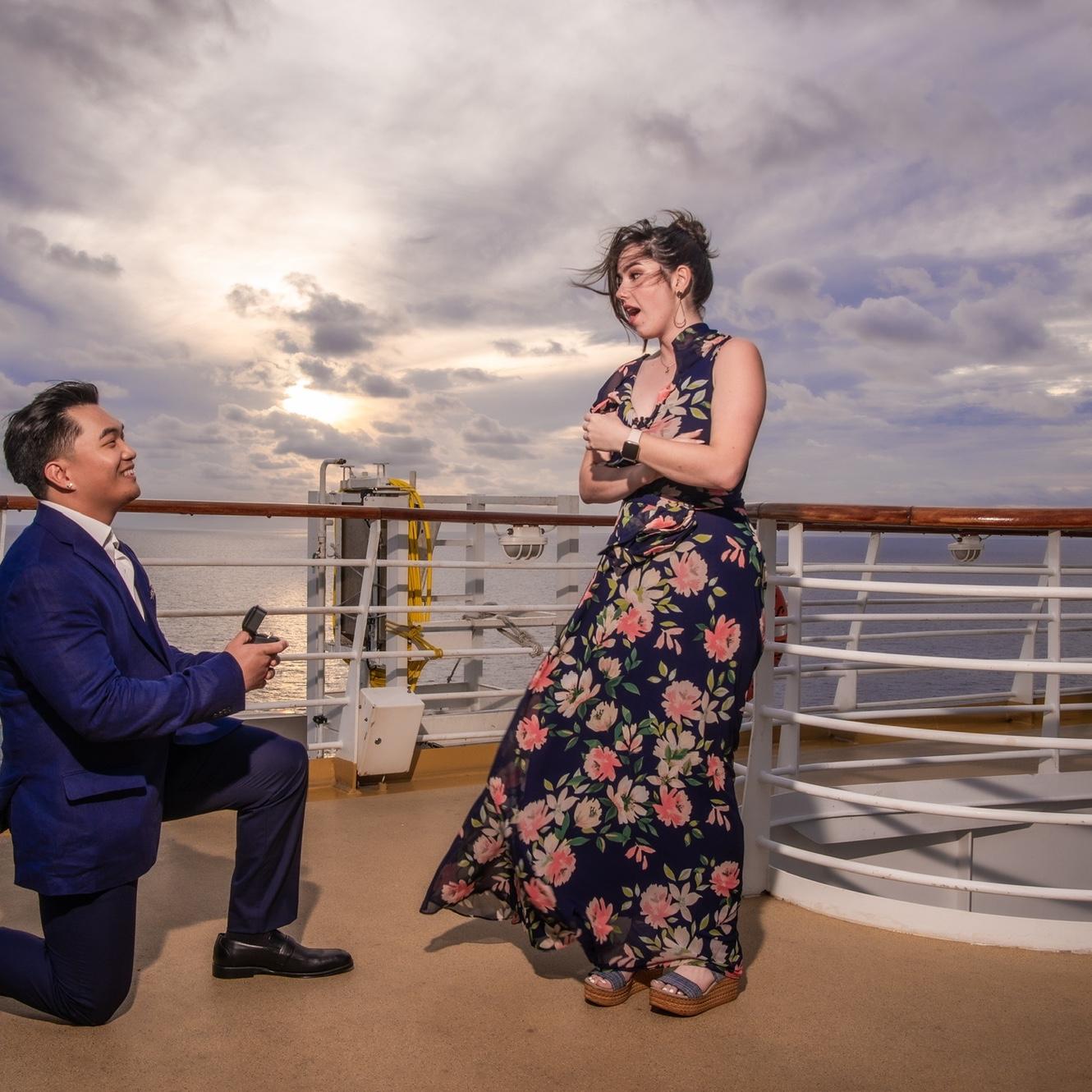 The proposal on Harmony of the Seas