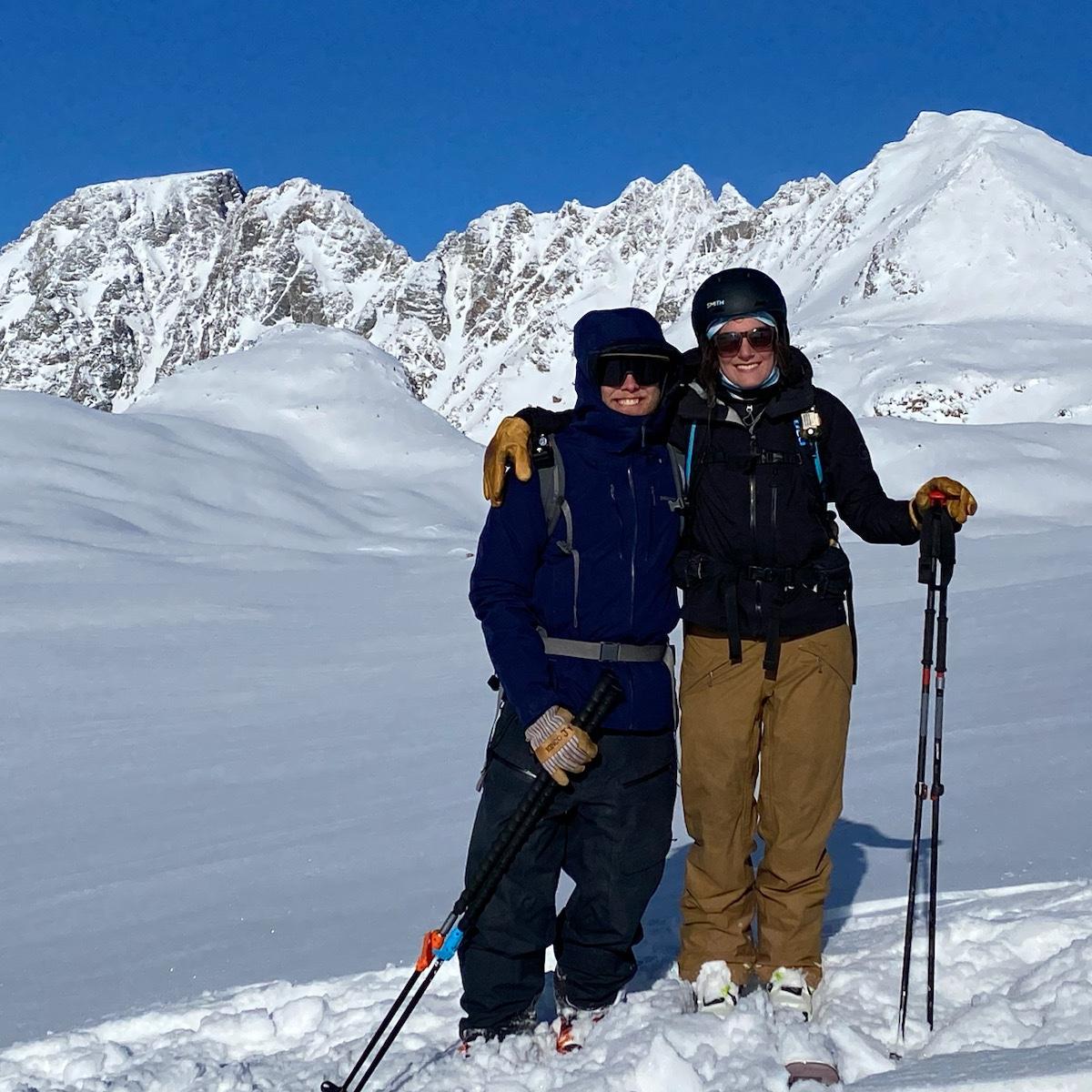 On a backcountry ski trip in Cooke City, MT! 2022