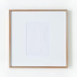 Gallery Frame, Rose Gold, 5" x 7" (12" x 12" without mat)