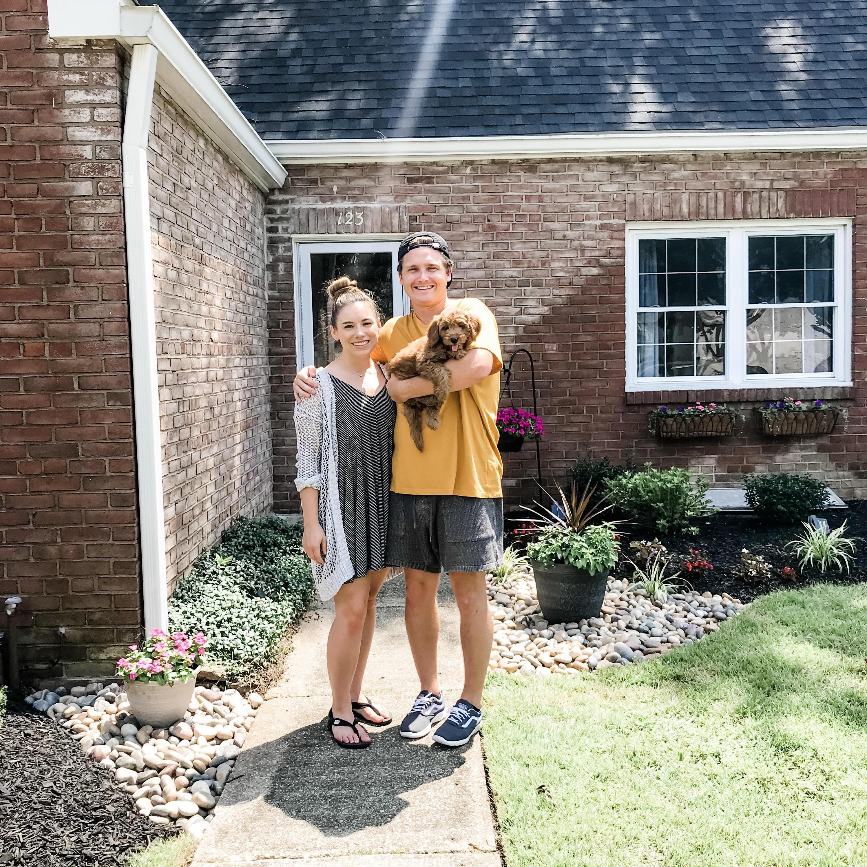 Becoming homeowners and dog parents!