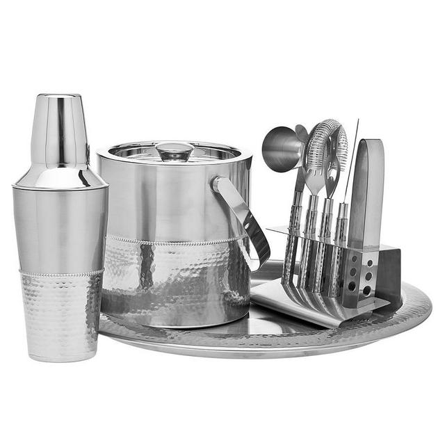 Hammered Barware Collection, Set of 9