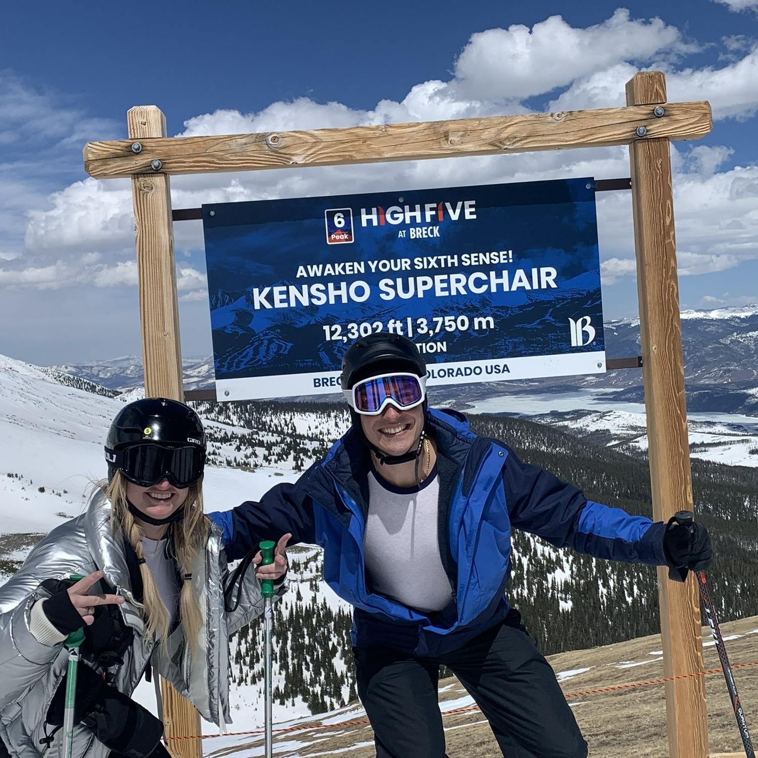 Skiing in breck!