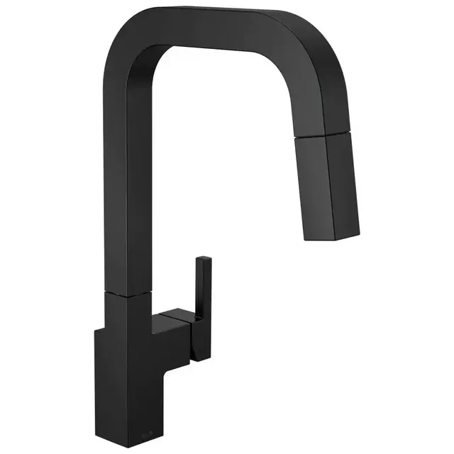 Delta Junction Matte Black 1-Handle Kitchen Faucet