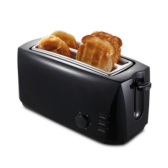 Elite Cuisine 4-Slice Long Slot Cool Touch Toaster
