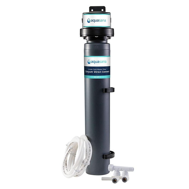 Aquasana Under Sink Water Filter System - Claryum Direct Connect Under Counter Filtration - AQ-MF-1