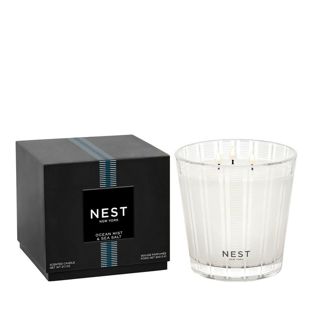 NEST New York Ocean Mist & Sea Salt 3-Wick Candle, 21.1 oz.