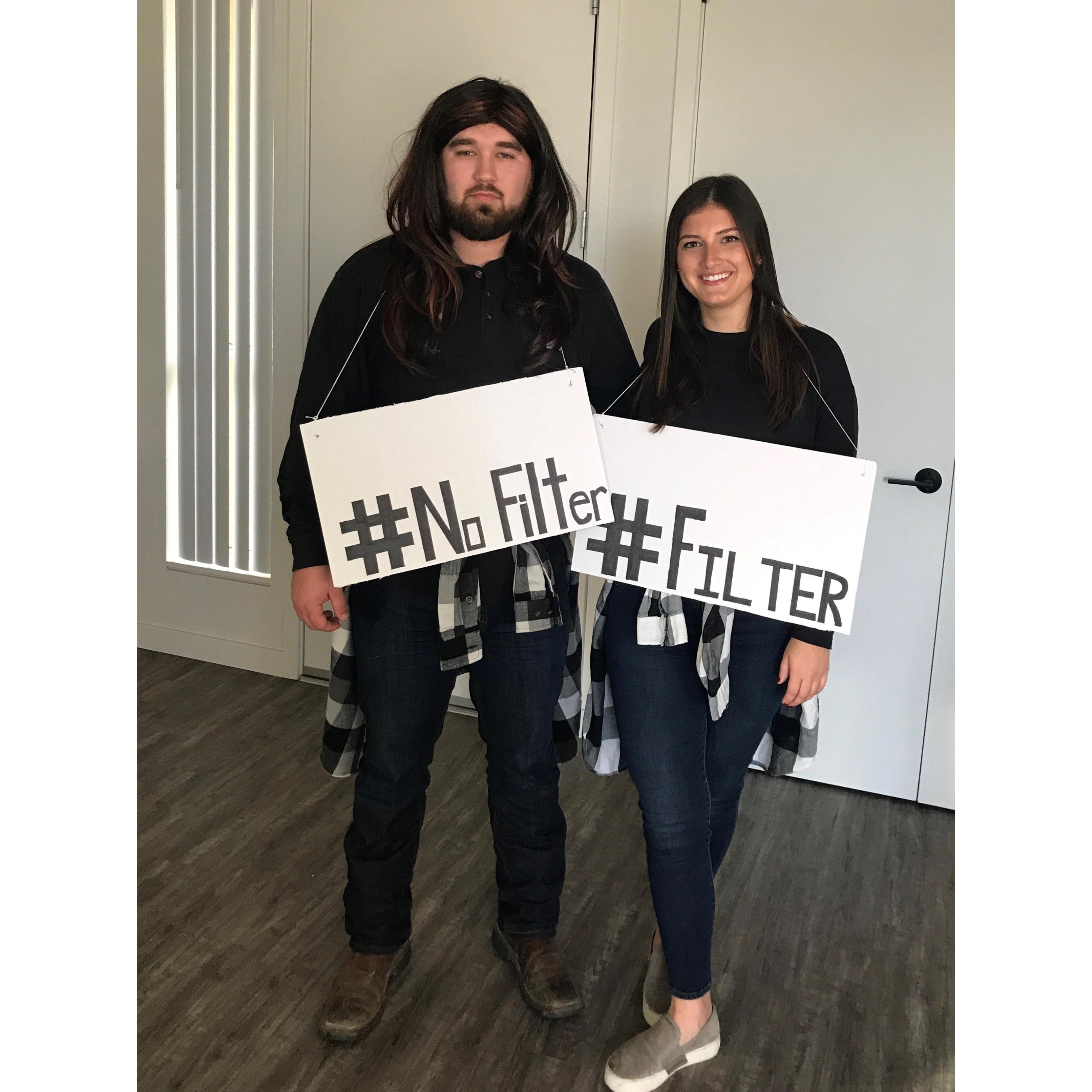 Halloween 2019 where Noah woke up a little rough...