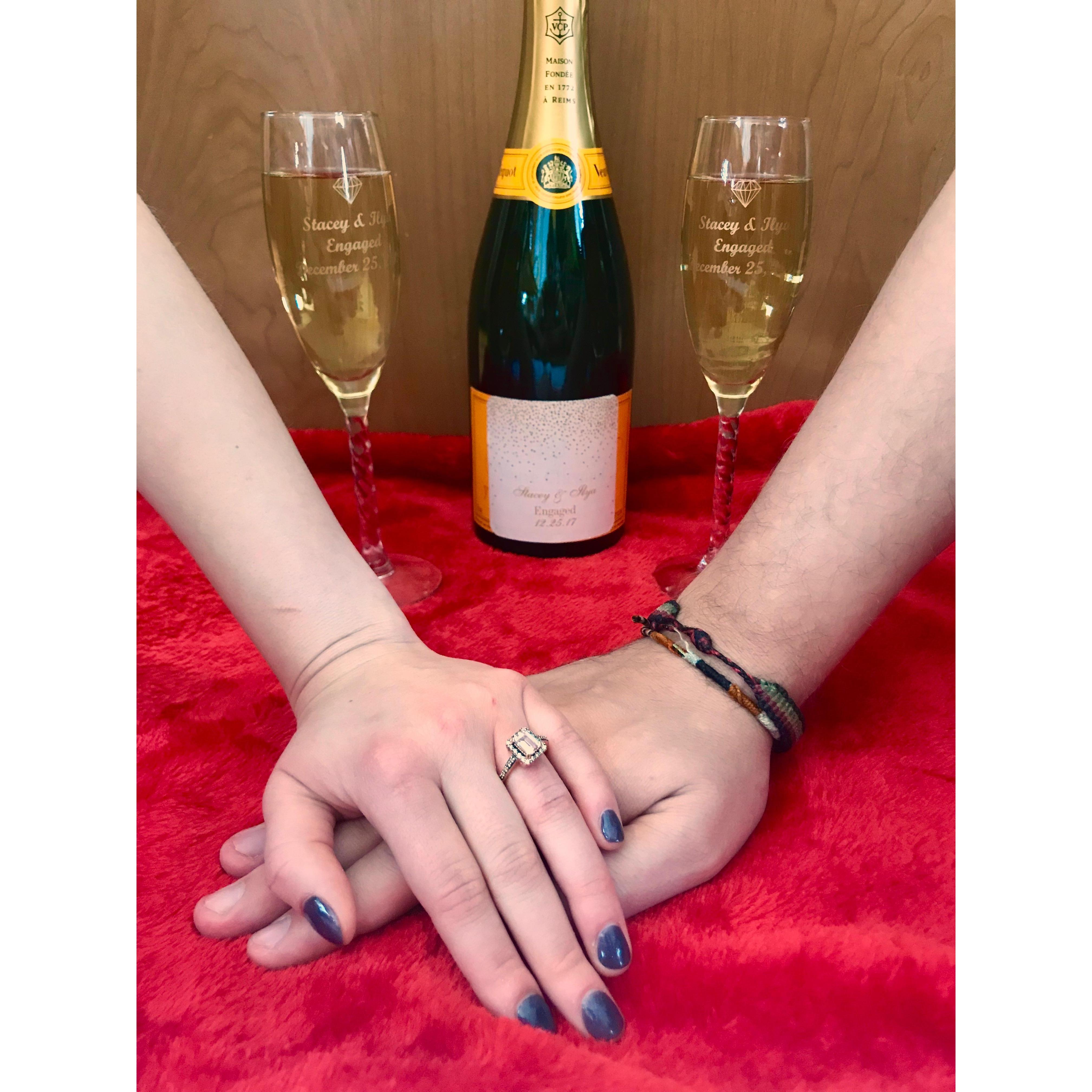 Engaged on Christmas 2017