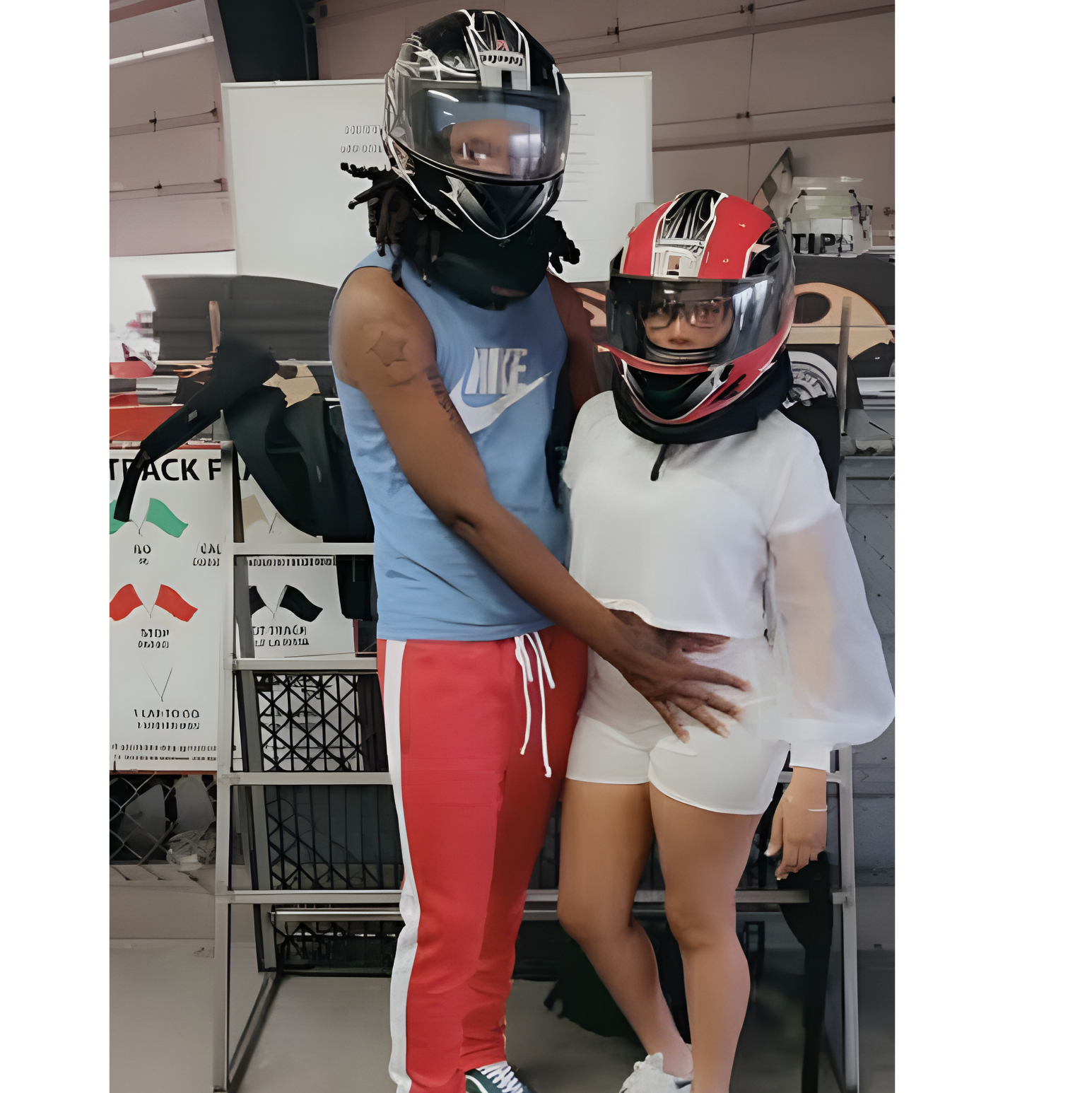 “Helmets on, hearts locked in.”
