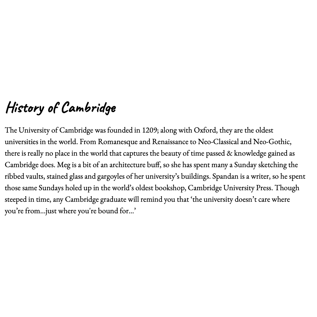 History of Cambridge