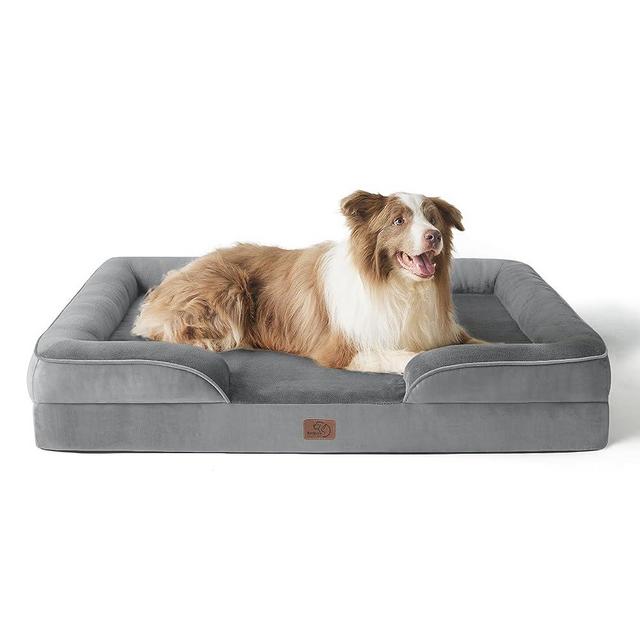 Bedsure Large Orthopedic Dog Bed for Large Dogs - Big Waterproof Dog Bed Large, Foam Sofa with Removable Washable Cover, Waterproof Lining and Nonskid Bottom Couch, Pet Bed