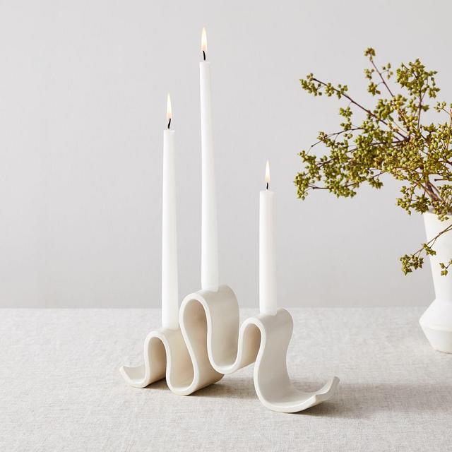 Wyat Candelabra, white