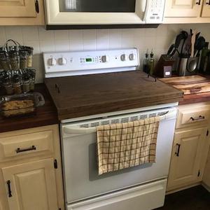Stove Top Cover Wooden Stove Cover Gas Stove Cover Personalized Oak Electric Stove Cover Tray Custom Wood Stove Tray Noodle Board Farmhouse