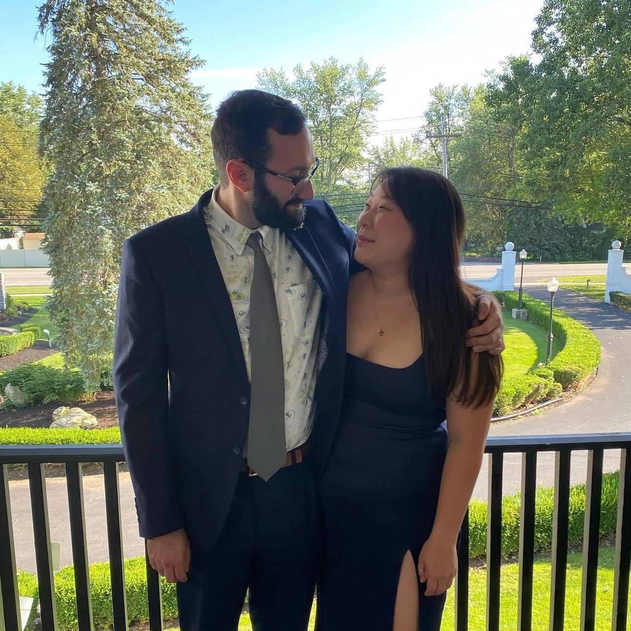 The first wedding we attended together as a couple