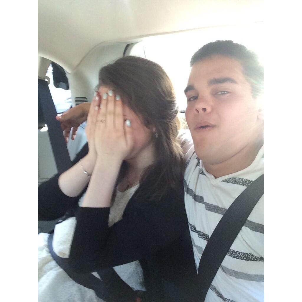 Our very first photo together. 3 days after we started dating. (2014)