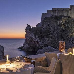 Dinner for two along the Adriatic coast