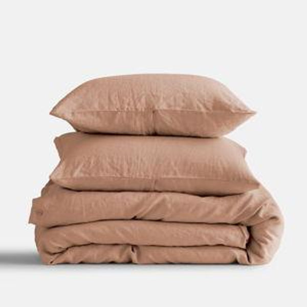 Linen Duvet Cover Set | Quince in Desert Sunset
