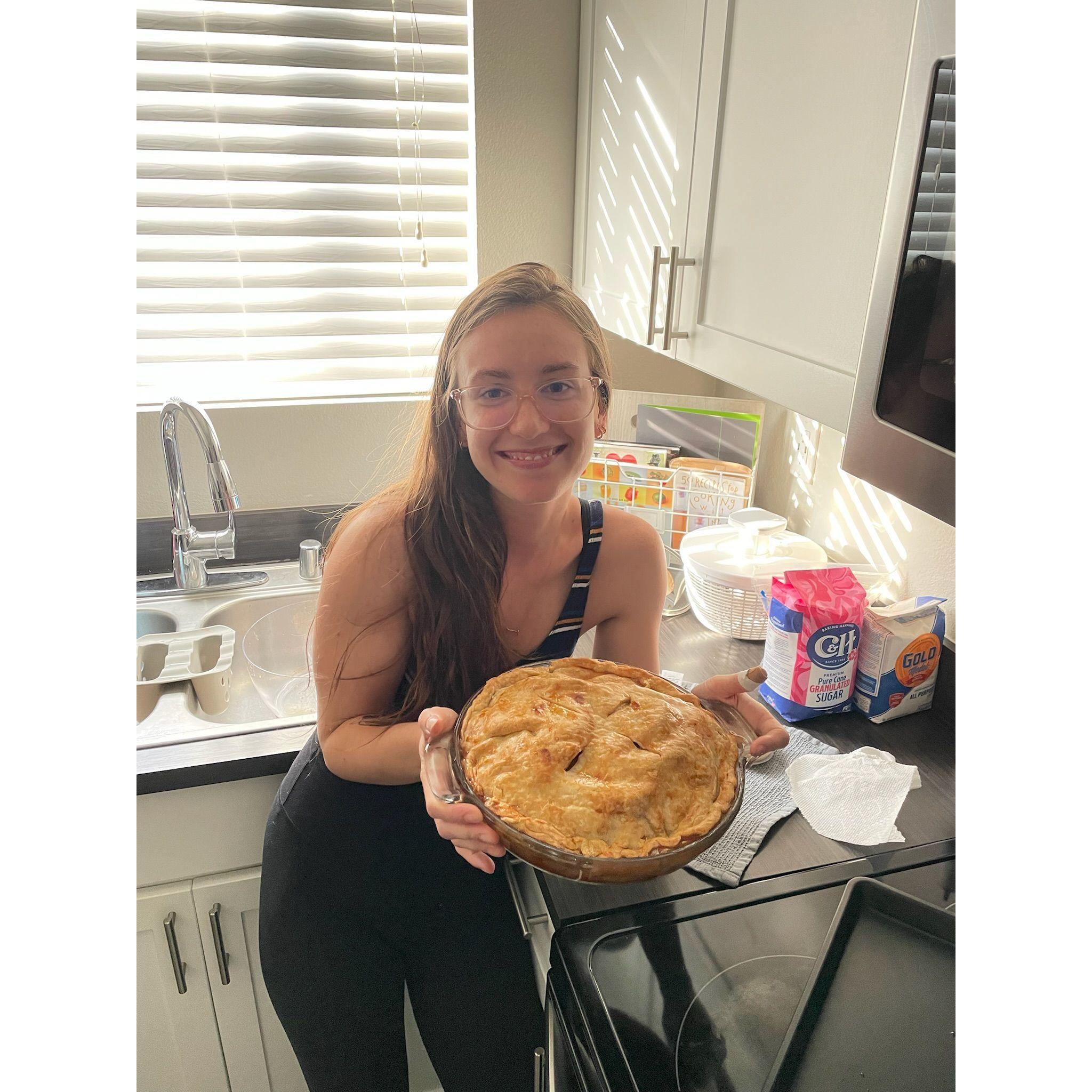 Ash's pie for Cam's birthday