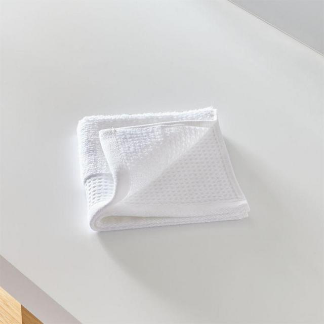 Waffle-Terry White Organic Washcloth