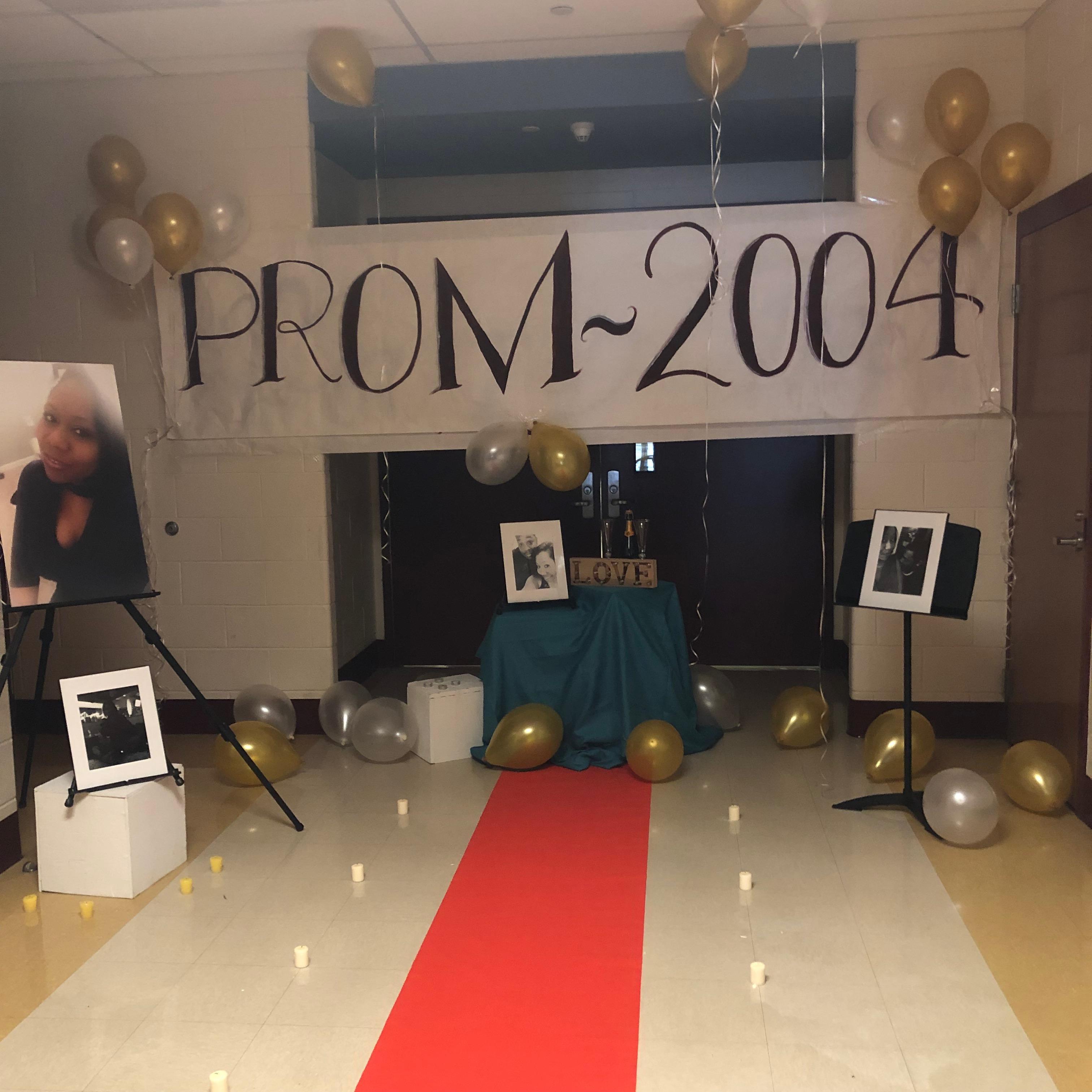 Proposal set up- Paint Branch HS where we first met!