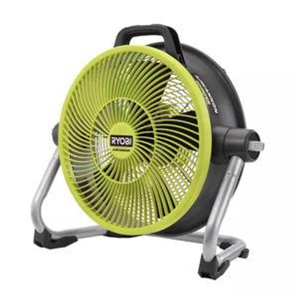 RYOBI ONE+ 18V Cordless Hybrid WHISPER SERIES 14 in. Air Cannon Fan (Tool Only) PCL813B