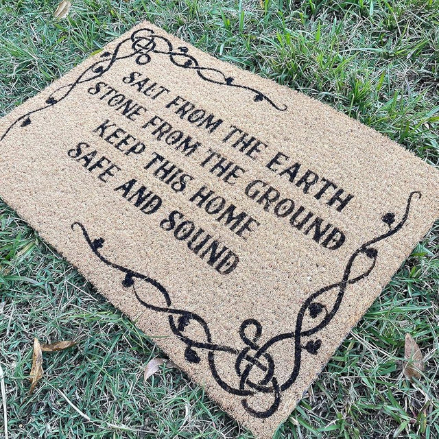 KoneFeco Witches Door Mat - Witchy Decor - Protection Spell - Magic Decor - 24X16 in Welcome Entrance