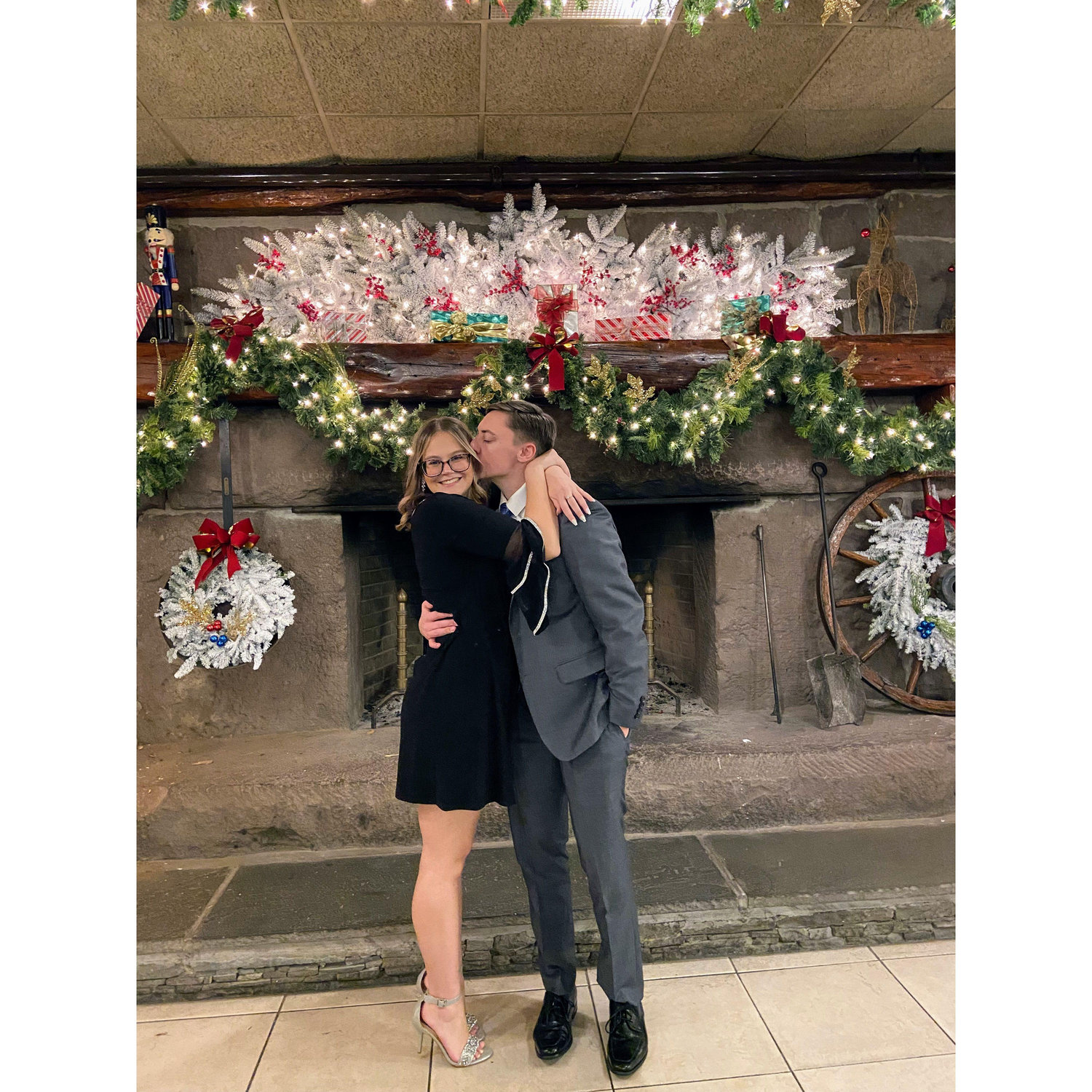 Our first Christmas together.