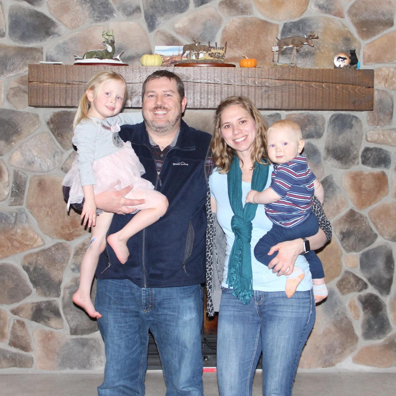 Meet Jenna's Sister Megan's Family Left to Right ( Addy, Andy, Megan, Teddy)