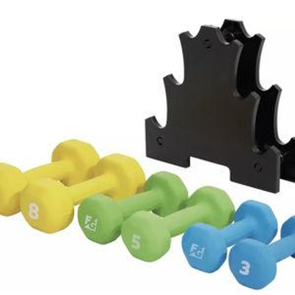 Fitness Gear 32 lb. Coated Dumbbell Set