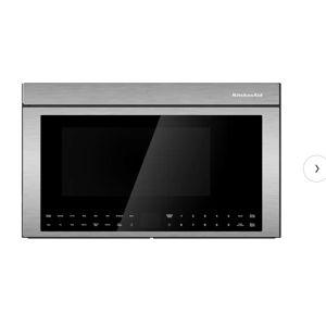 KitchenAid - 1.1 Cu. Ft. Convection Flush Built-In Over-the-Range Microwave with Air Fry Mode - Stainless Steel