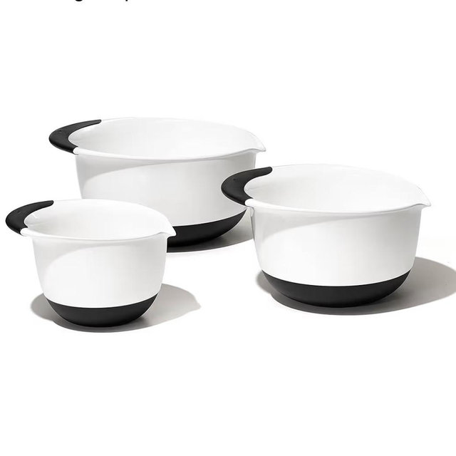 3- Piece Plastic Mixing Bowl