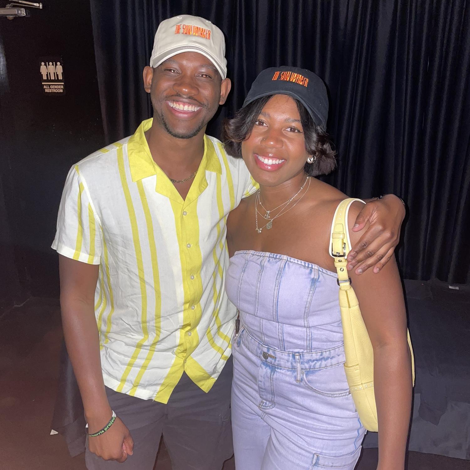 Supporting their friends live show