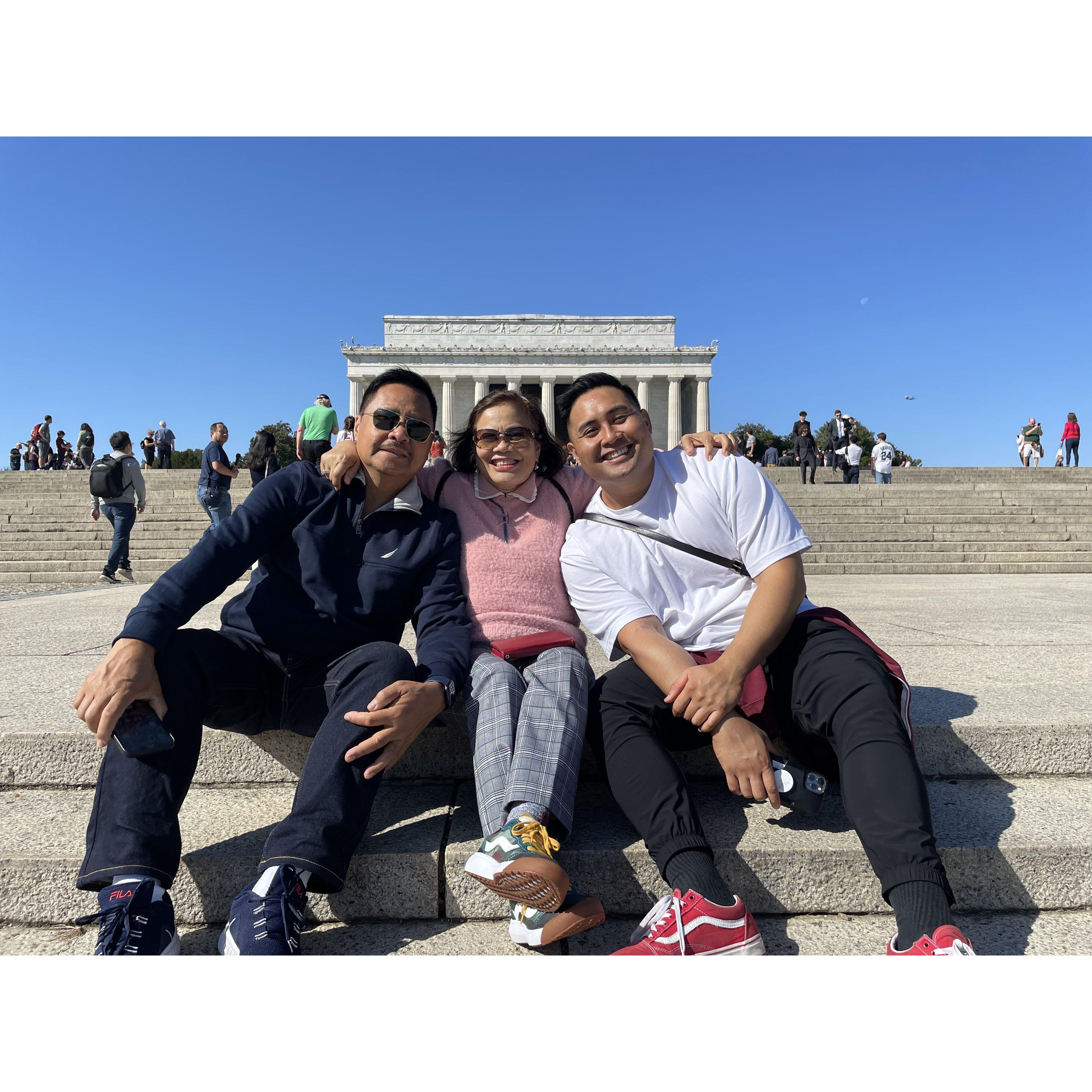 our first time in washington, dc with michael's parents
